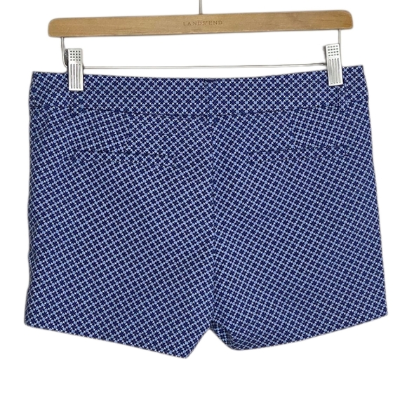 Cynthia Rowley | Blue Print 3.5" Inseam Shorts Size 4 - Picture 4 of 4
